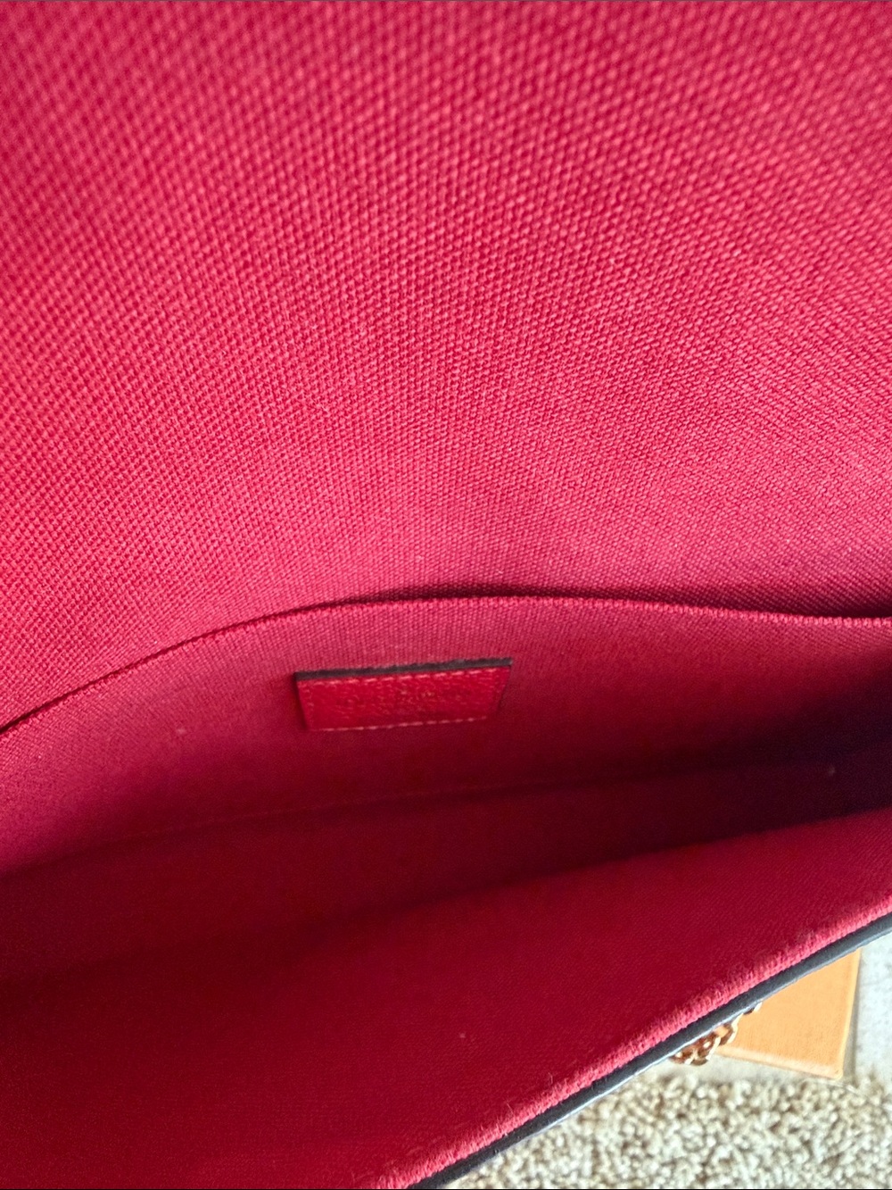Louis Vuitton Felicie Pochette Red Monogram Empreinte - Picture 4 of 10